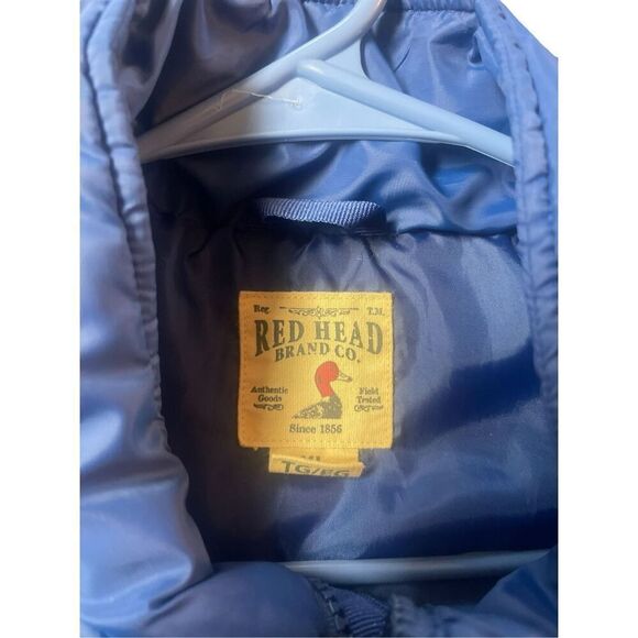 Red Head Mens Blue Raglan Sleeve Full Zip Quilted Puffer Jacket Size XL - Picture 6 of 11